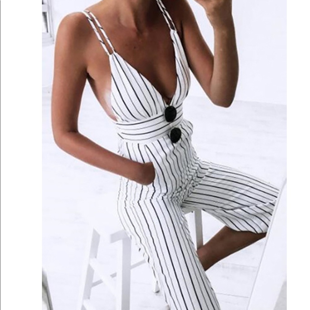 Striped Jumpsuit